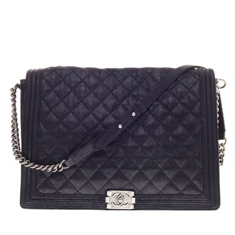 chanel quilted goatskin boy bag|CHANEL Goatskin Quilted Medium Gentle Boy Flap Navy Blue .